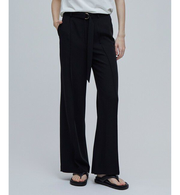 BEIGE,「SAMUEL / ワイドストレートパンツ」|その他|Black