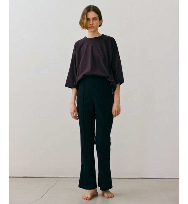 BEIGE,「【BEIGE,ecru/WEB限定】RIB BOTTOMS / ウエストゴムストレッチリブフレアパンツ」|その他|