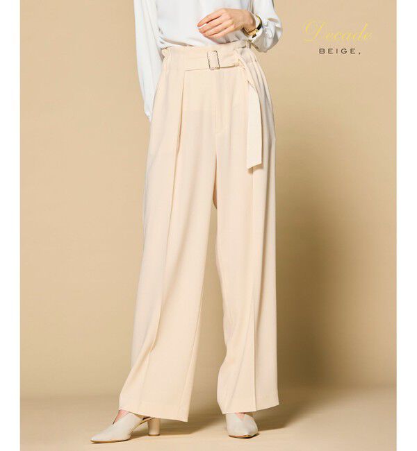 BEIGE,「【洗える・クロワッサン掲載】CINDY / ワイドパンツ」|その他|Sheer Orange