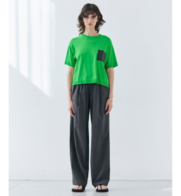 BEIGE,「【洗える・CLUEL 5月号掲載】MALLOW / コットンイージーワイドパンツ」|その他|