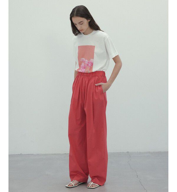 BEIGE,「【洗える・CLUEL 5月号掲載】MALLOW / コットンイージーワイドパンツ」|その他|