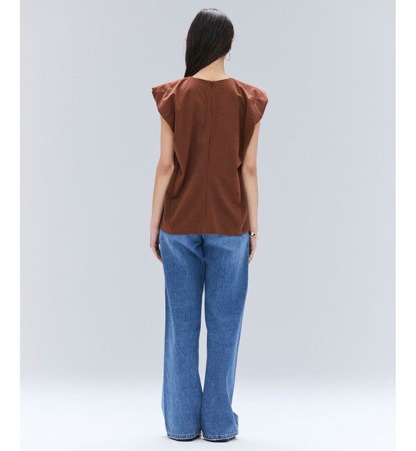 BEIGE,「【洗える】SCALA / コットンリネンボリュームスリーブトップス」|Tシャツ・カットソー|