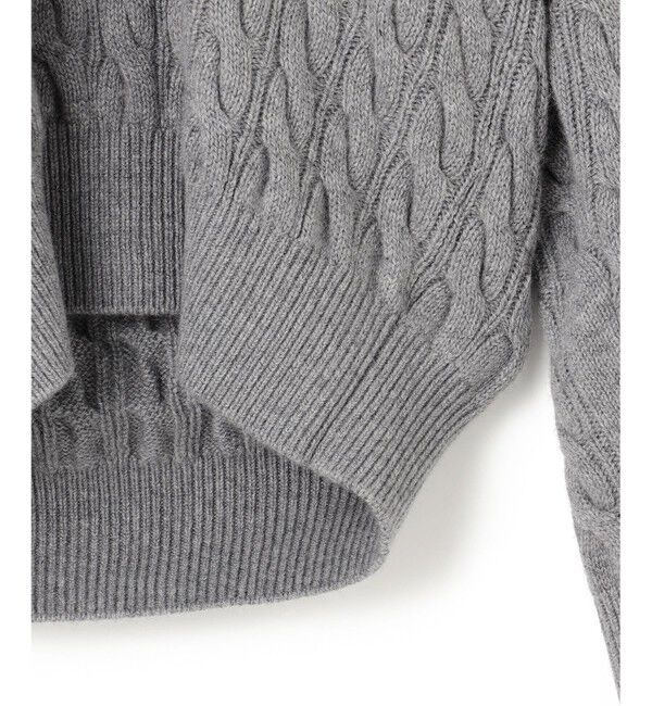 BEIGE,「【洗える】SEDONA / ウールカシミヤケーブルニット」|ニット・セーター|