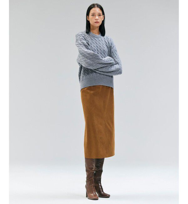 BEIGE,「【洗える】SEDONA / ウールカシミヤケーブルニット」|ニット・セーター|