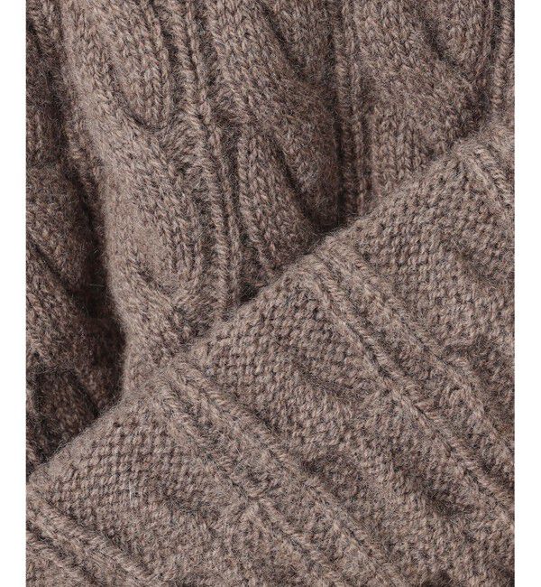 BEIGE,「【洗える】SEDONA / ウールカシミヤケーブルニット」|ニット・セーター|