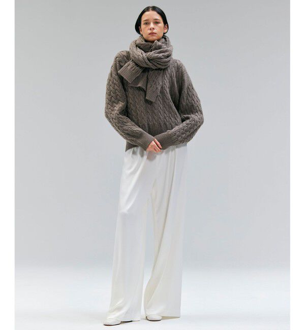 BEIGE,「【洗える】LLOYD / ハンマーサテンイージーワイドパンツ」|その他|