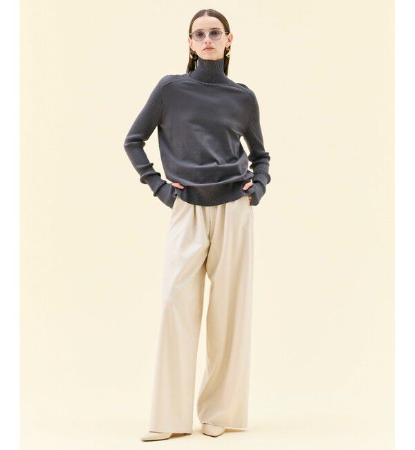 BEIGE,「【Lsize・セットアップ対応】CORBY / ウールイージーワイドパンツ」|その他|