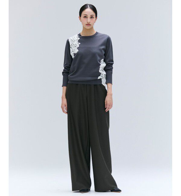 BEIGE,「【Lsize・セットアップ対応】CORBY / ウールイージーワイドパンツ」|その他|