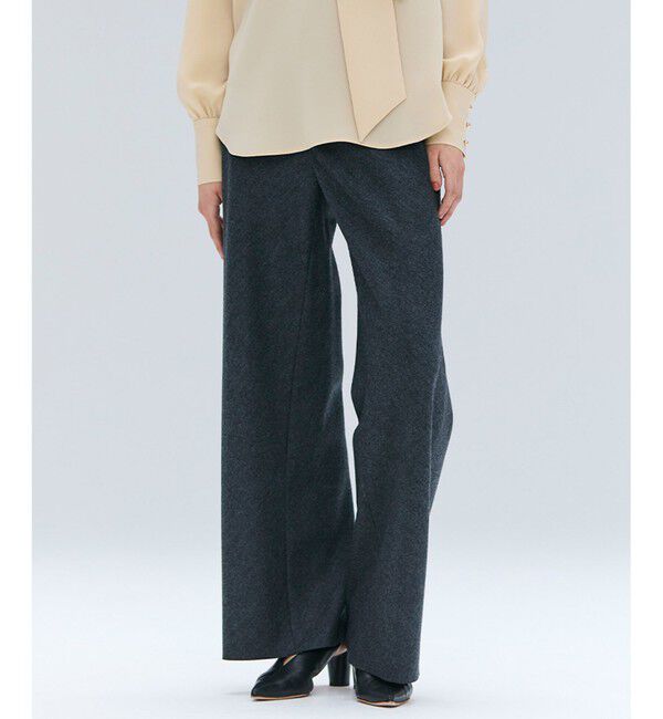 BEIGE,「【Precious掲載】MONTAIGNE / イージーウエストウールワイドパンツ」|その他|C.Gray