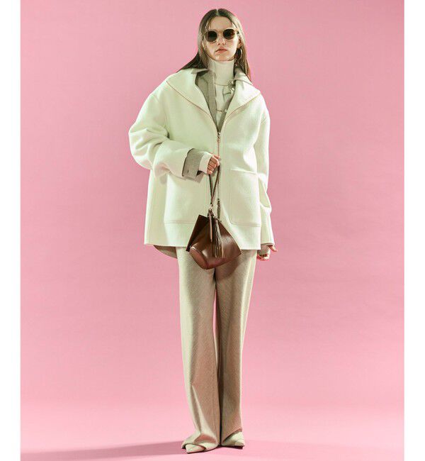 BEIGE,「【Precious掲載】MONTAIGNE / イージーウエストウールワイドパンツ」|その他|