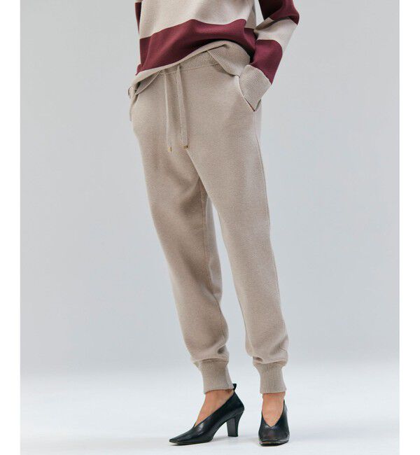 BEIGE,「【洗える】TAFT / コットンカシミヤトラウザーパンツ」|その他|Taupe