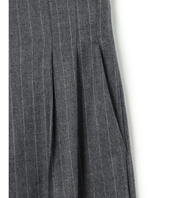 BEIGE,「【Precious掲載】DELAND / ウールピンストライプハイウエストタックパンツ」|その他|