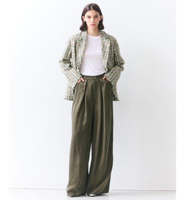 BEIGE,「FRANKLIN / ドレープタックワイドパンツ」|その他|