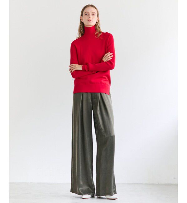 BEIGE,「FRANKLIN / ドレープタックワイドパンツ」|その他|