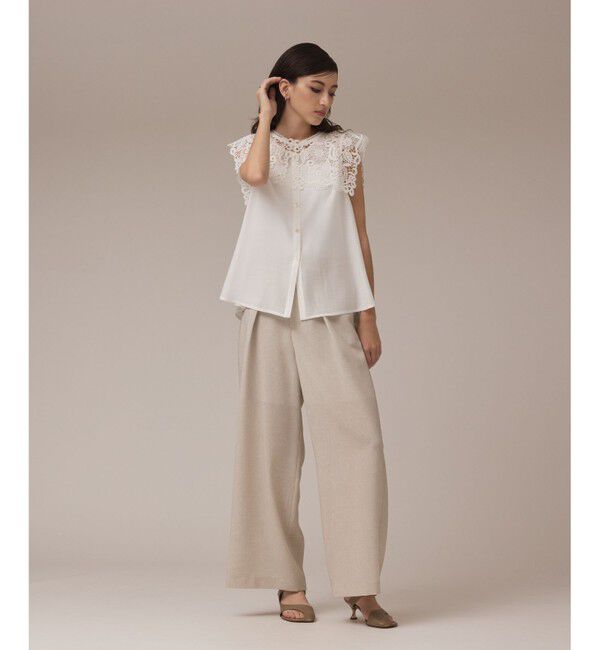 GRACE CONTINENTAL「カラミタックワイドパンツ」|その他|