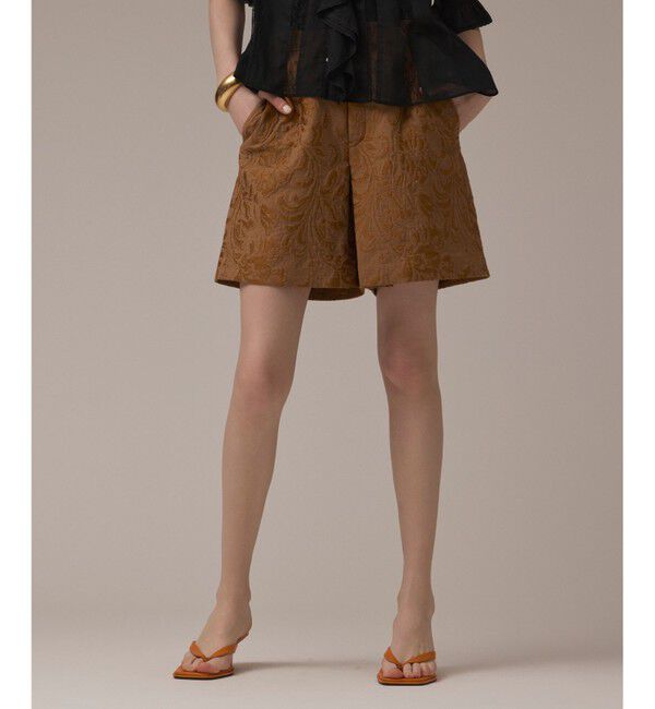 GRACE CONTINENTAL「リーフジャガードショートパンツ」|その他|