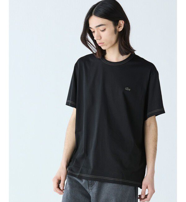 LACOSTE「配色ステッチTシャツ」|Tシャツ・カットソー|ブラック