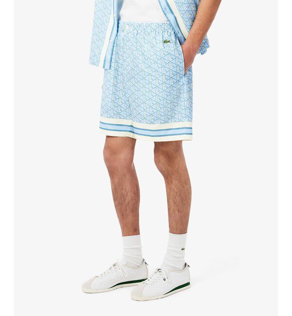 LACOSTE「モノグラムショーツ」|その他|ライトブルー