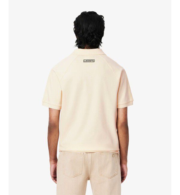 LACOSTE「メッシュショルダーオープンネックシャツ」|ポロシャツ|