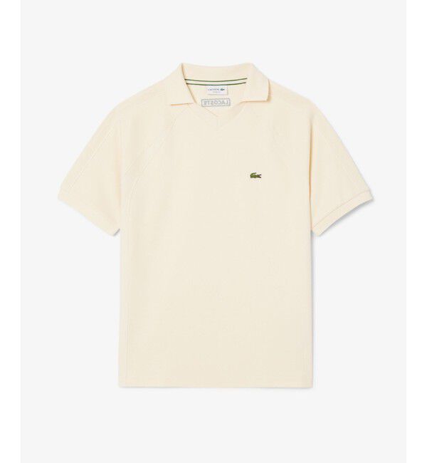 LACOSTE「メッシュショルダーオープンネックシャツ」|ポロシャツ|