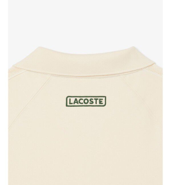 LACOSTE「メッシュショルダーオープンネックシャツ」|ポロシャツ|