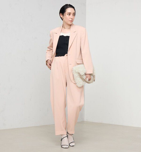 Rie Miller「《セットアップ対応》ウォッシャブルハイウエストバギーパンツ」|その他|