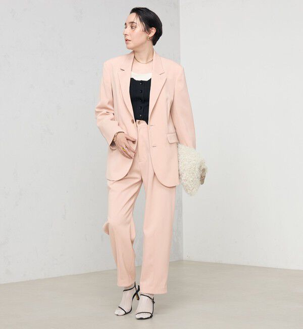 Rie Miller「《セットアップ対応》ウォッシャブルハイウエストバギーパンツ」|その他|