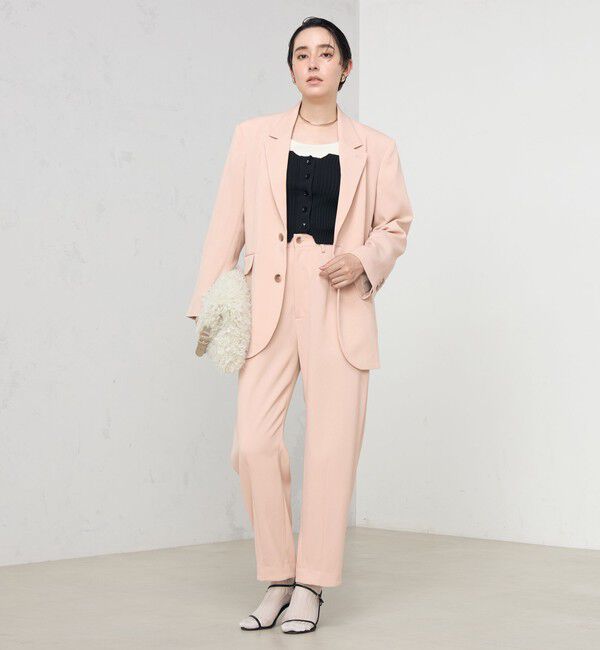 Rie Miller「《セットアップ対応》ウォッシャブルハイウエストバギーパンツ」|その他|