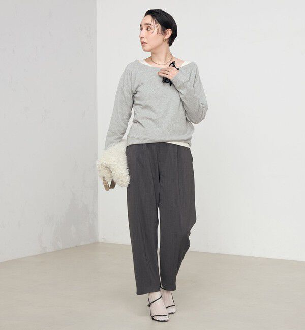 Rie Miller「《セットアップ対応》ウォッシャブルハイウエストバギーパンツ」|その他|