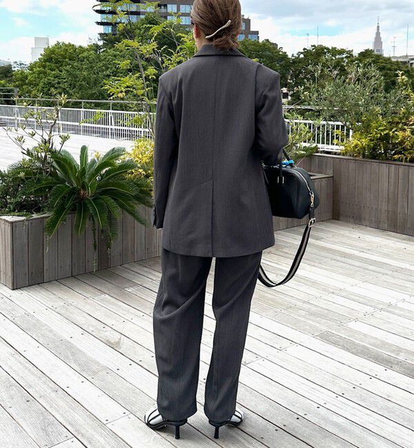 Rie Miller「《セットアップ対応》ウォッシャブルハイウエストバギーパンツ」|その他|