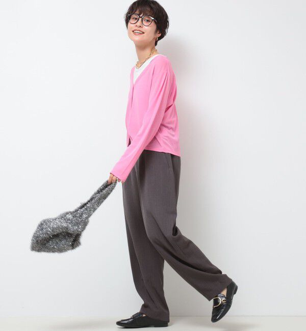 Rie Miller「《セットアップ対応》ウォッシャブルハイウエストバギーパンツ」|その他|