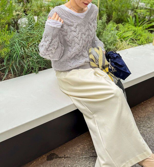 NOLLEY'S「◇【WEB限定サイズあり】《セットアップ対応》ウォッシャブルMannishワイドパンツ」|その他|