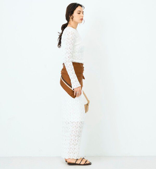 NOLLEY'S sophi「ウォッシャブルストレッチレース両前カーディガン」|カーディガン|