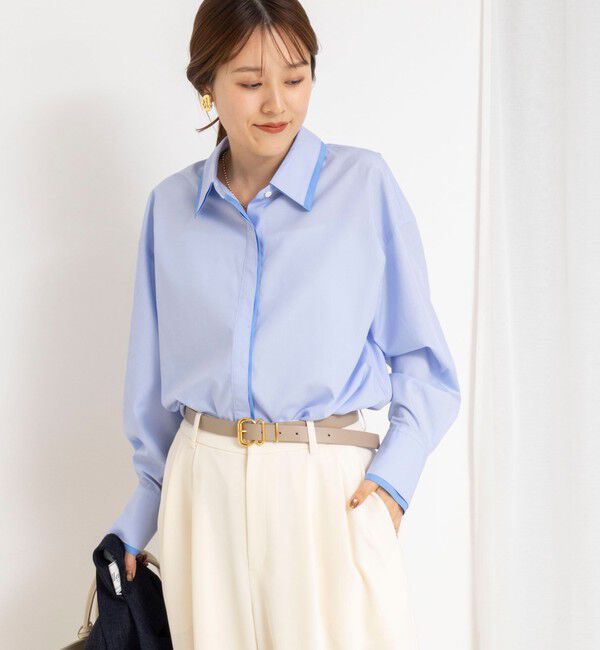 NOLLEY'S「ウォッシャブルレイヤード2WAYカラーシャツ」|シャツ・ブラウス|