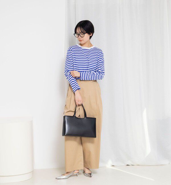 Rie Miller「ウォッシャブルロングスリーブTシャツGIZA COTTON」|Tシャツ・カットソー|