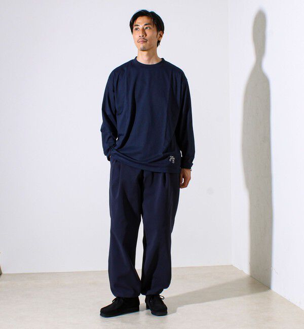 GLOSTER「【MARUDE COTTON】ロープ刺繍Ｔ ロングスリーブ」|Tシャツ・カットソー|