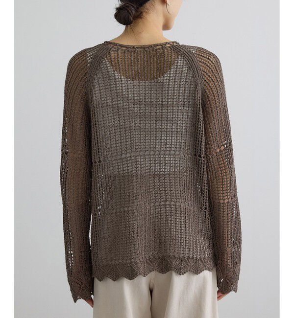 SALON adam et rope'「クロシェニットカーディガン」|カーディガン|