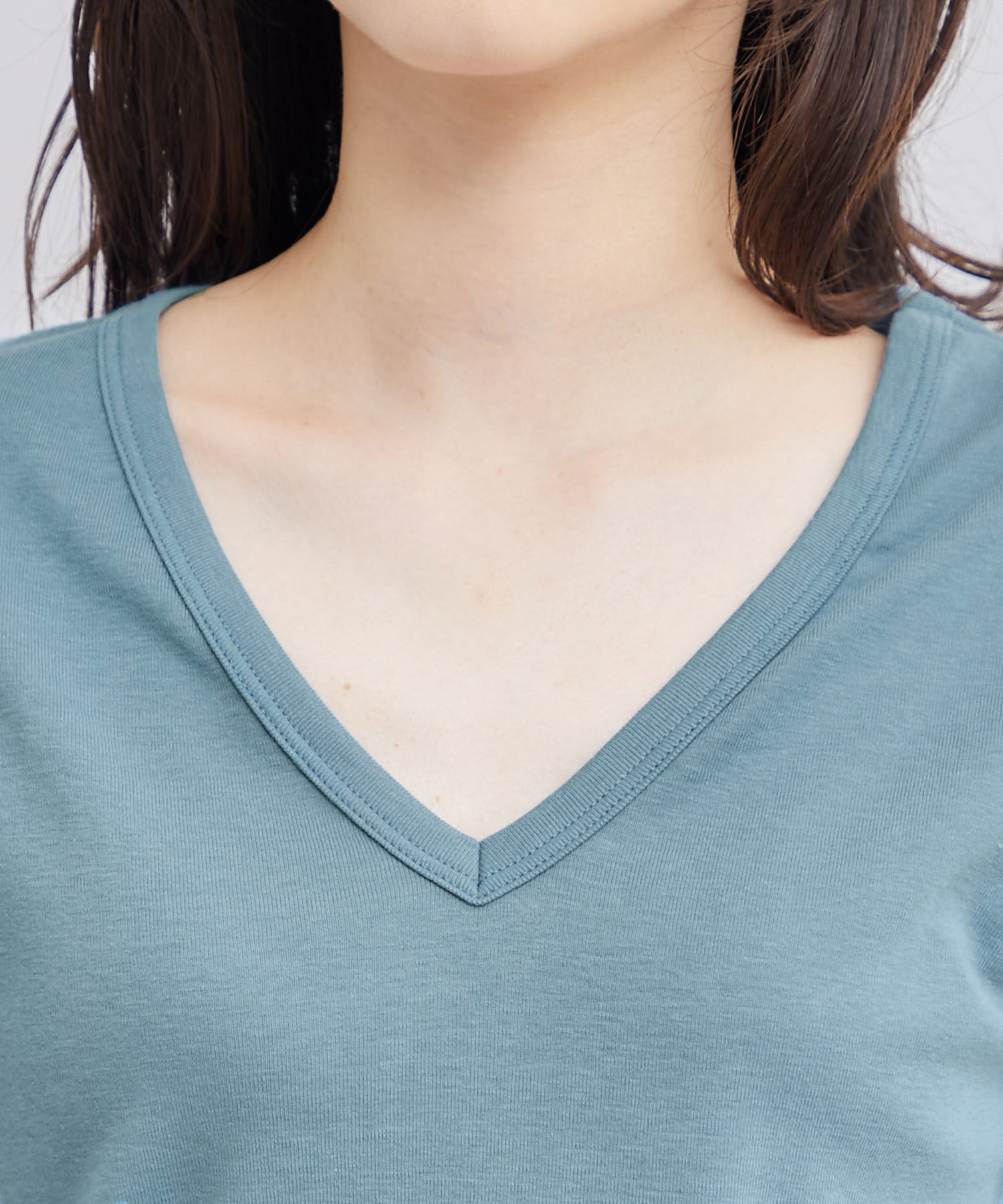 ROPE「【PETIT BATEAU（プチバトー）&times;ROPE'】VネックTEE」|Tシャツ・カットソー|