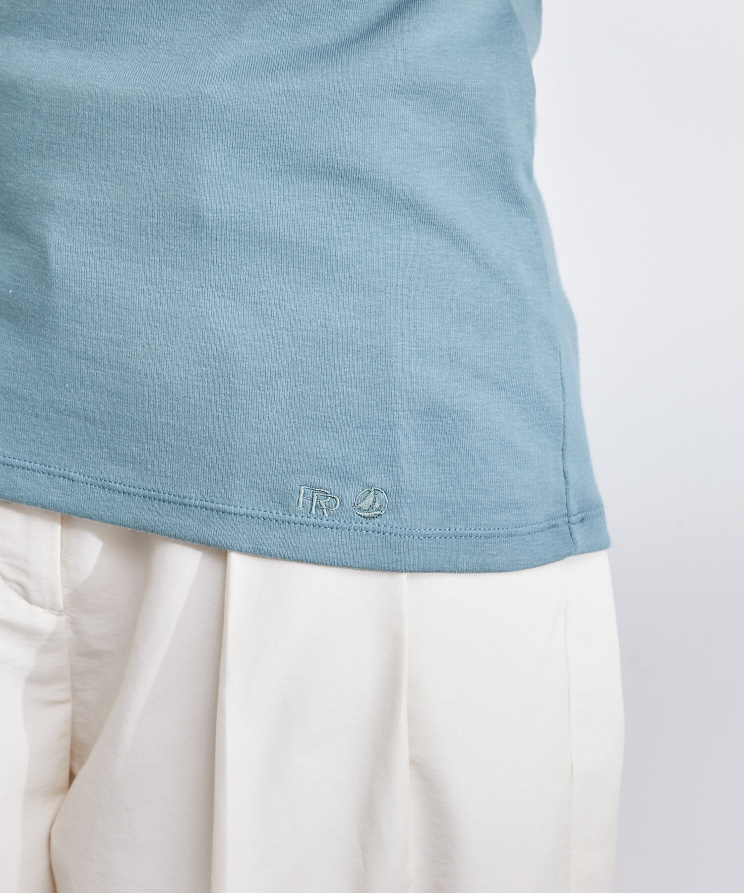 ROPE「【PETIT BATEAU（プチバトー）&times;ROPE'】VネックTEE」|Tシャツ・カットソー|