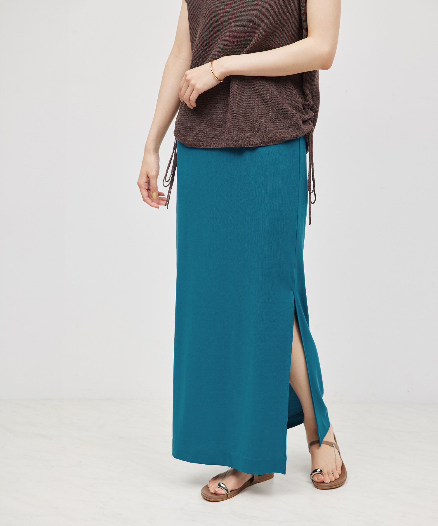 ROPE「トリアセジャージーペンシルスカート」|スカート|