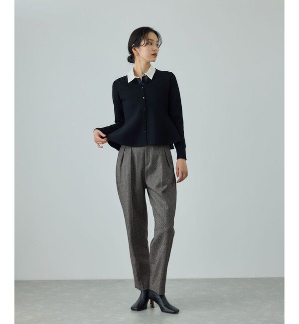 ROPE「ウールレーヨンクラシック2タックパンツ(ヘリンボーン/グレンチェック)/セットアップ対応」|その他|