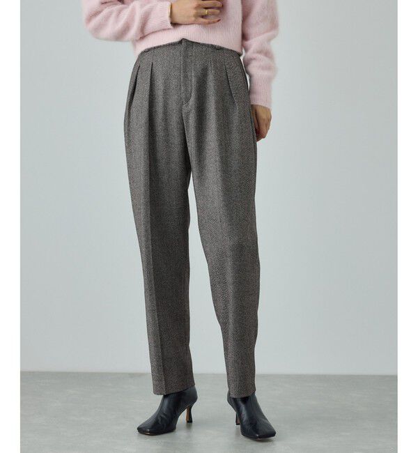 ROPE「ウールレーヨンクラシック2タックパンツ(ヘリンボーン/グレンチェック)/セットアップ対応」|その他|