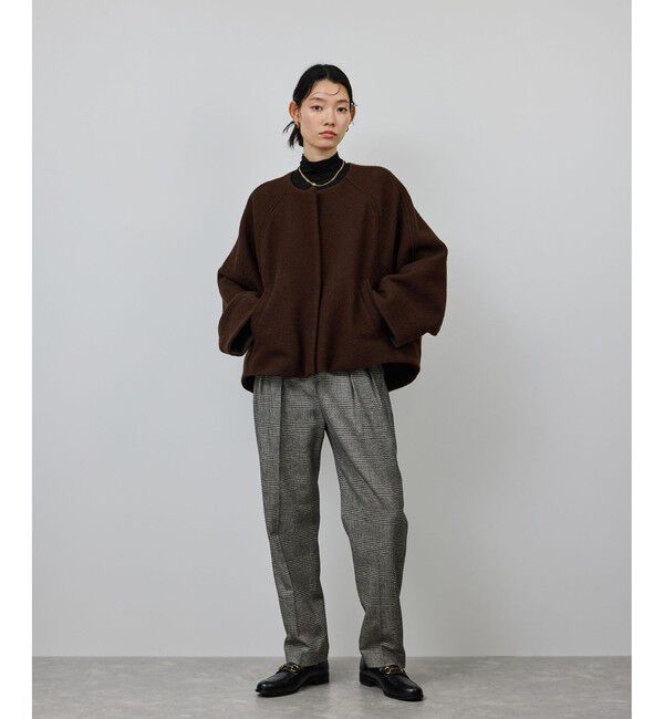 ROPE「ウールレーヨンクラシック2タックパンツ(ヘリンボーン/グレンチェック)/セットアップ対応」|その他|