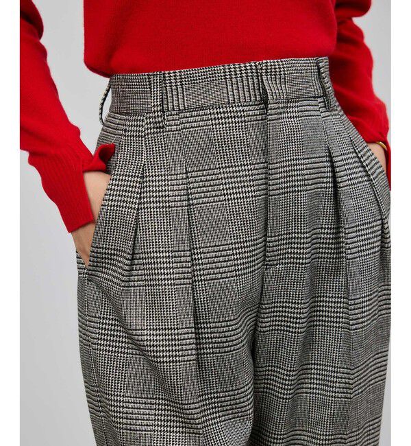 ROPE「ウールレーヨンクラシック2タックパンツ(ヘリンボーン/グレンチェック)/セットアップ対応」|その他|