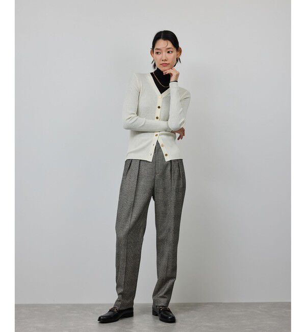 ROPE「ウールレーヨンクラシック2タックパンツ(ヘリンボーン/グレンチェック)/セットアップ対応」|その他|