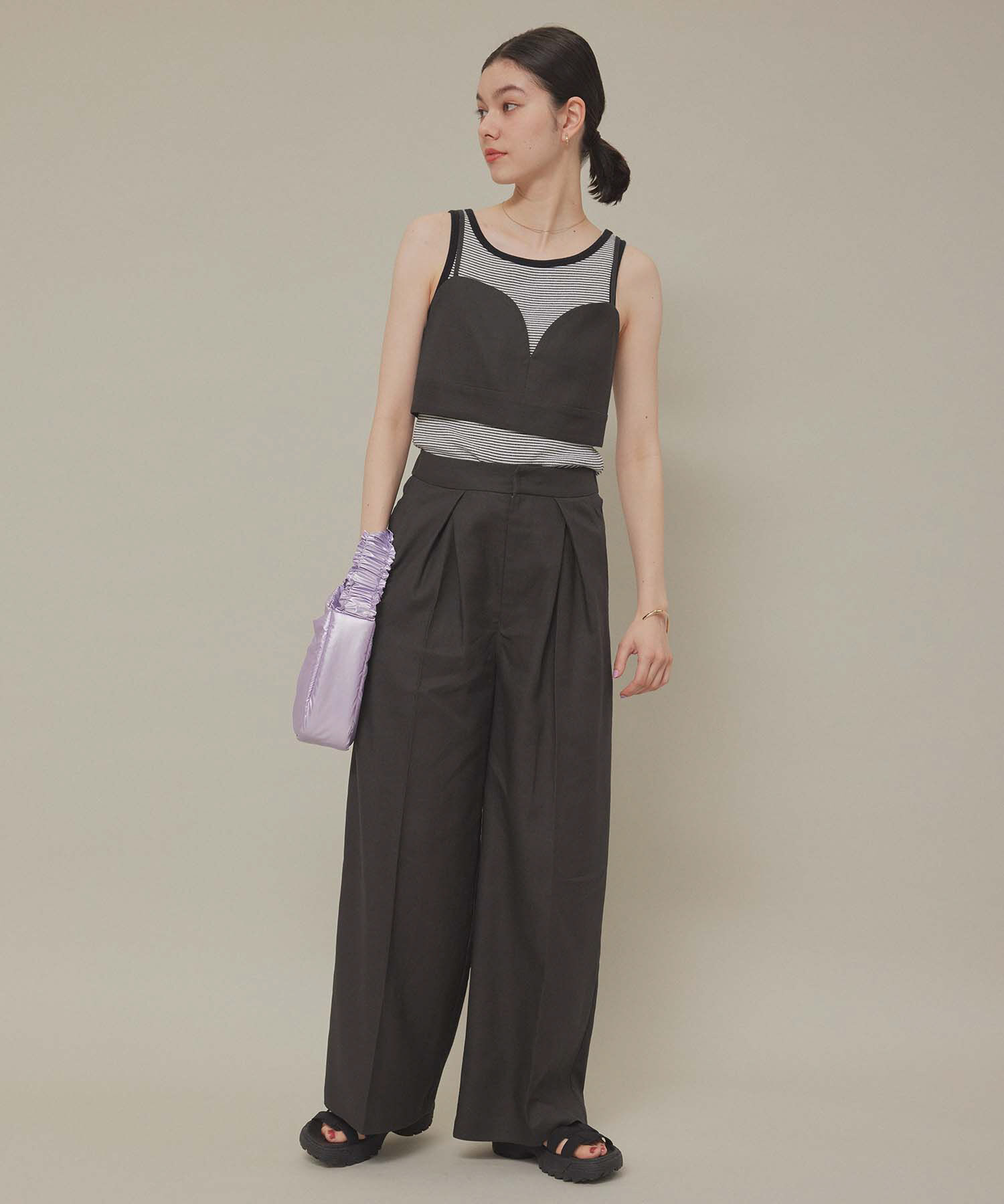 ROPE' PICNIC R「セットアイテム/ビスチェ&times;パンツ」|その他|チャコール(06)