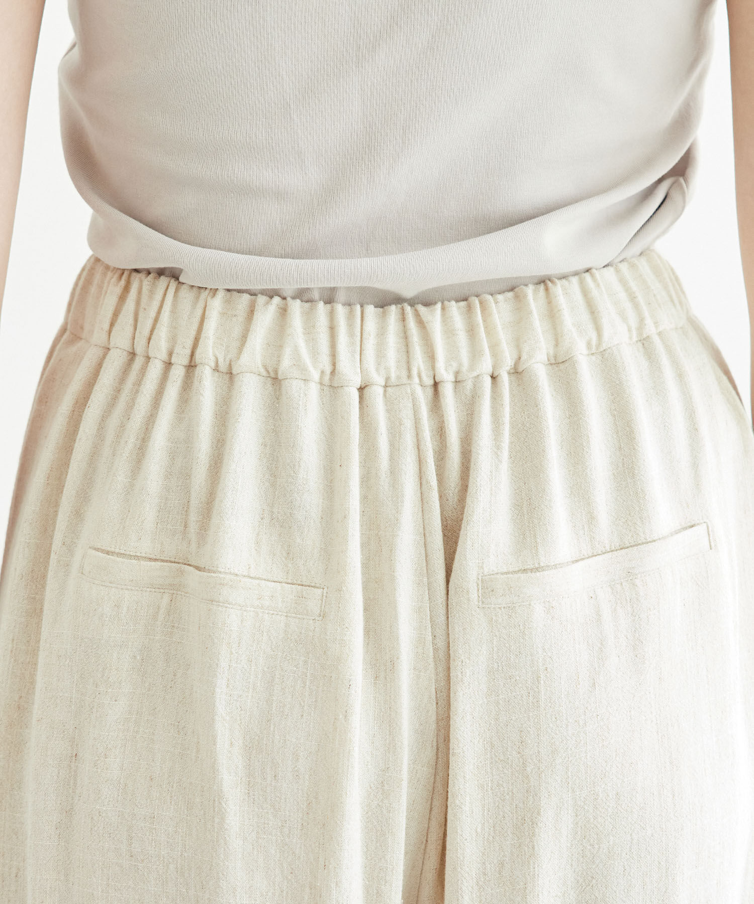 Rope&rsquo;Picnic「レーヨン麻混イージーワイドパンツ」|その他|