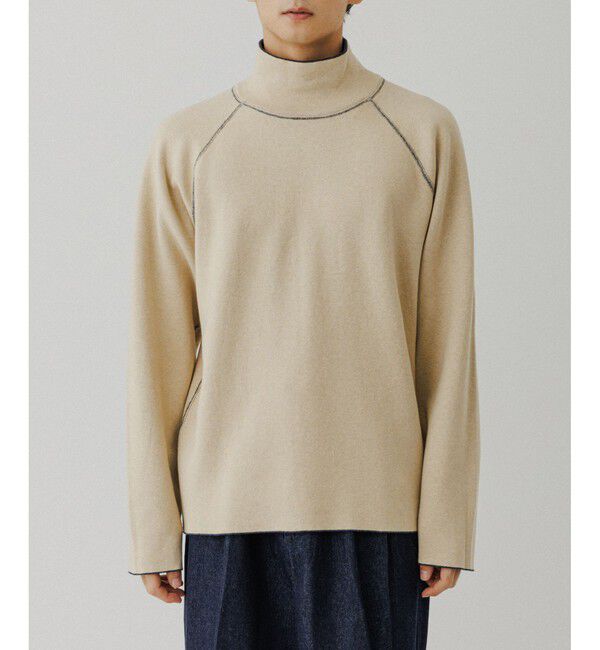 ADAM ET ROPE'「《リバーシブル》カシミヤブレンド オフタートルニット」|ニット・セーター|