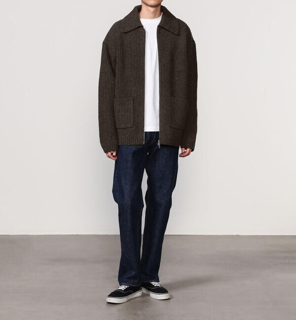 「RYE TENDER | 〈別注〉フルジップ ニットブルゾン MEN」|ニット・セーター|
