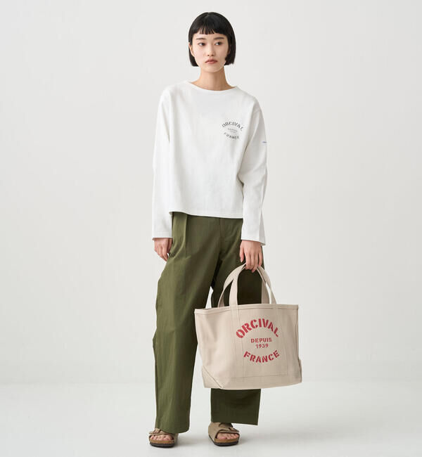 ORCIVAL「ORCIVAL | プリント キャンバストートバッグ 中 UNISEX」|トートバッグ|